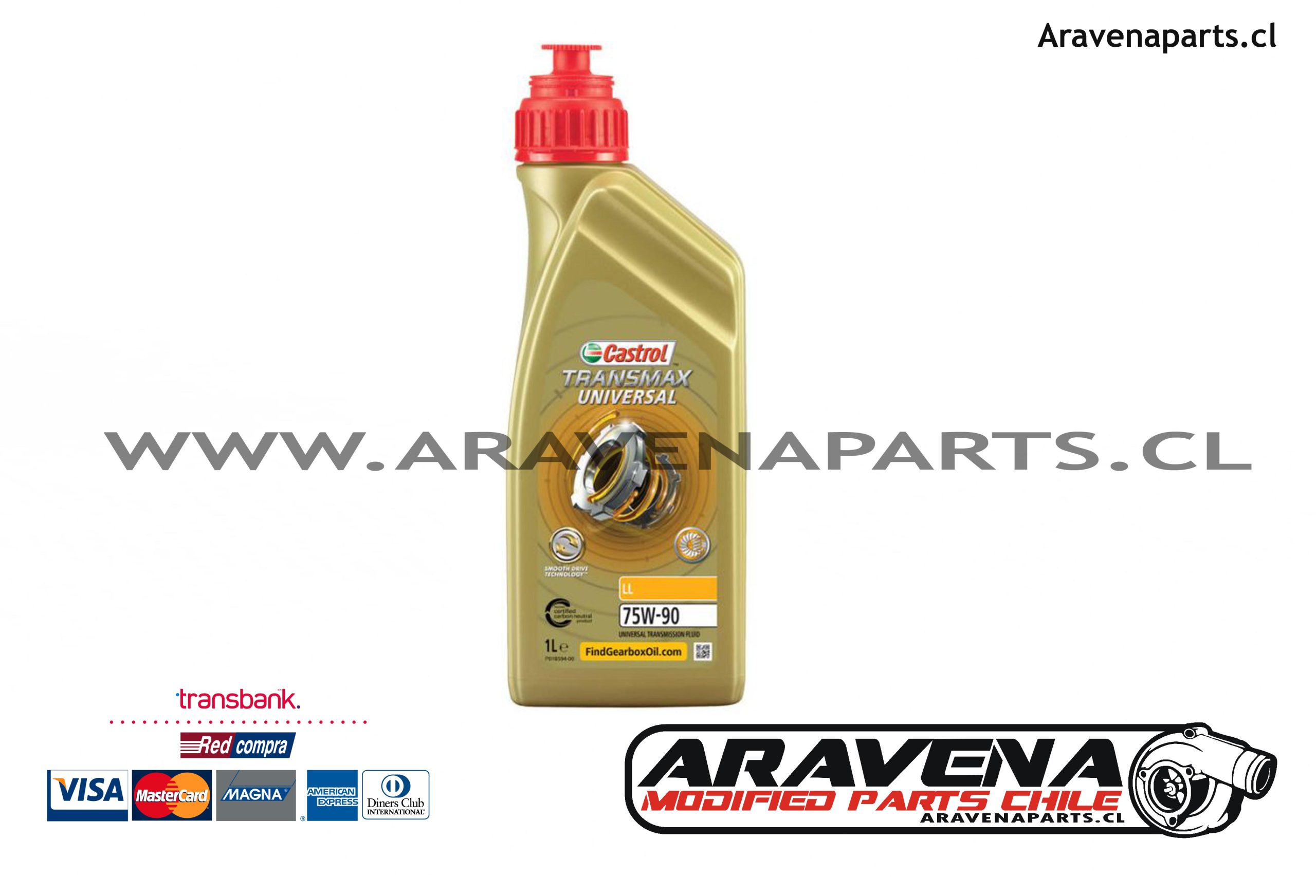Castrol 75W90 Transmax Universal GL4-5 1 litro - Aravena Parts