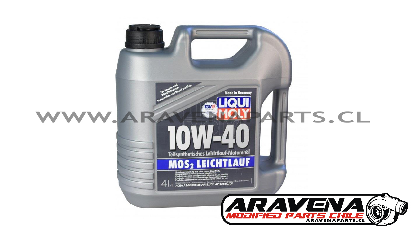 Liqui Moly 10w40 Mos2 4LT Leichtlauf Semi-Sintético Bencinero / Diesel -  Aravena Parts