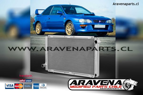 Radiador Aluminio competicion Subaru impreza GC8 93-00 aravena parts 01111