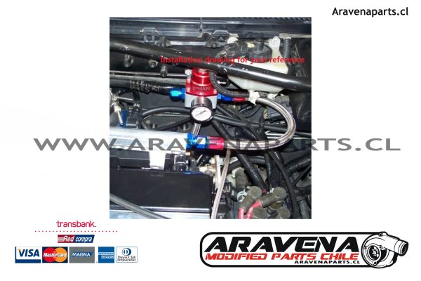 regulador kit completo full regulador combustible bencina epman racing e85 2 vias 3 vias aravena parts
