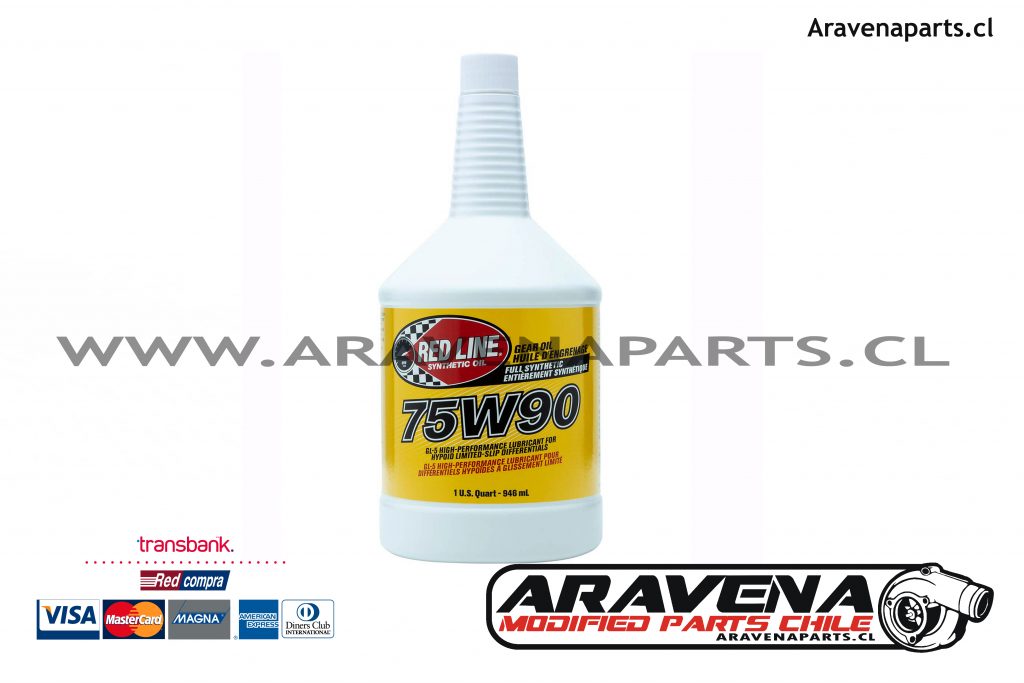 Red Line 75W90 DIFFERENTIAL GEAR OIL GL5 946ml Aravena Parts