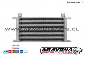 Enfriador radiador de aceite 19 celdas radiador aceite motor an10 19row aravena parts chile competicion