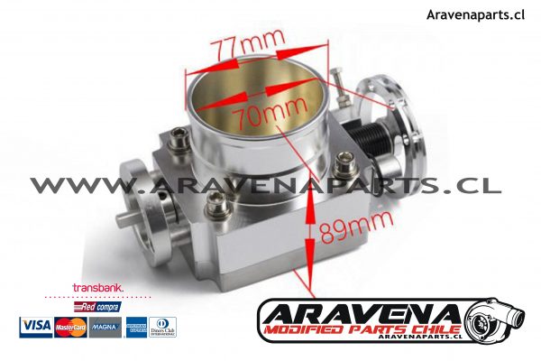 throttle 70mm universal aravena parts chile troter trhottle throter admision mariposa induccion 22