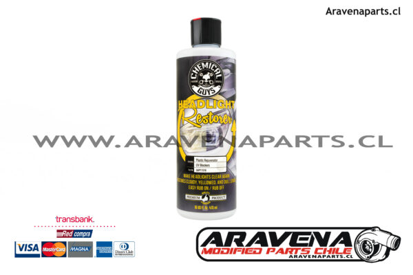 CHEMICAL GUYS CHILE ARAVENA PARTS CHEMYCAL GUYS CHILE Chemical Guys Headlight Restorer 16OZ LIMPIA FOCOS