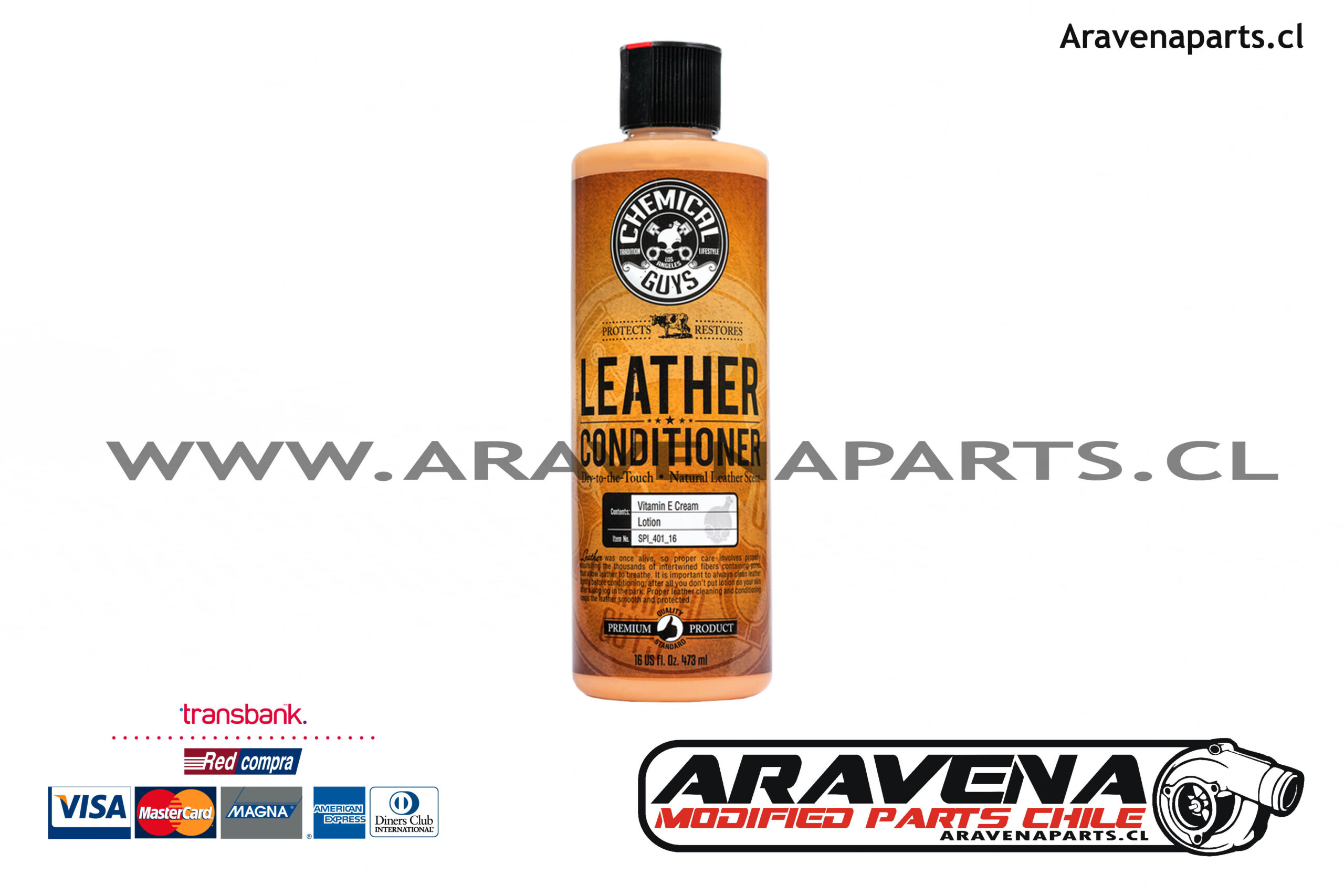 Chemical Guys Leather Conditioner 16oz - Aravena Parts