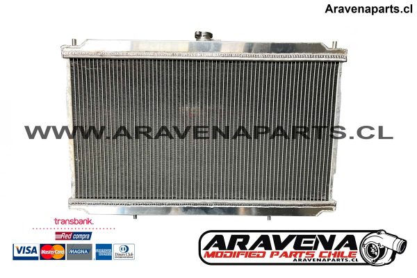 Radiador-Aluminio-Nissan-primera-p11-SR20-aravena-parts-