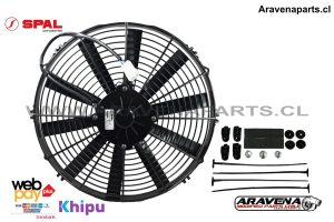 Electro Slim Spal 14″ Pusher Aspa Curva 12Volts
