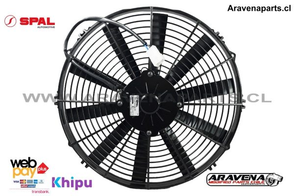 Electro Ventilador Slim Spal 14″ Pusher Aspa Curva 12Volts