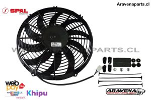 Electro ventilador Slim SPAL 12″ PULLER ASPA CURVA 12Volts