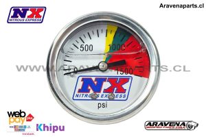 Reloj Manometro 1500PSI Nitrous Power